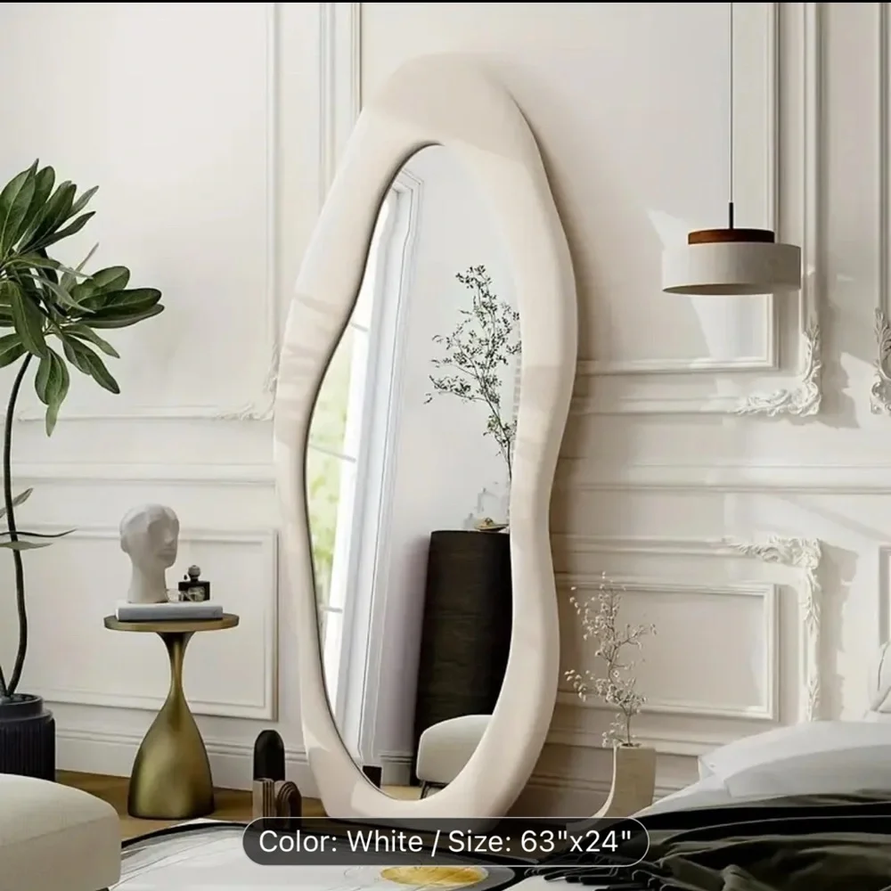 Elegant White Wall Mirror